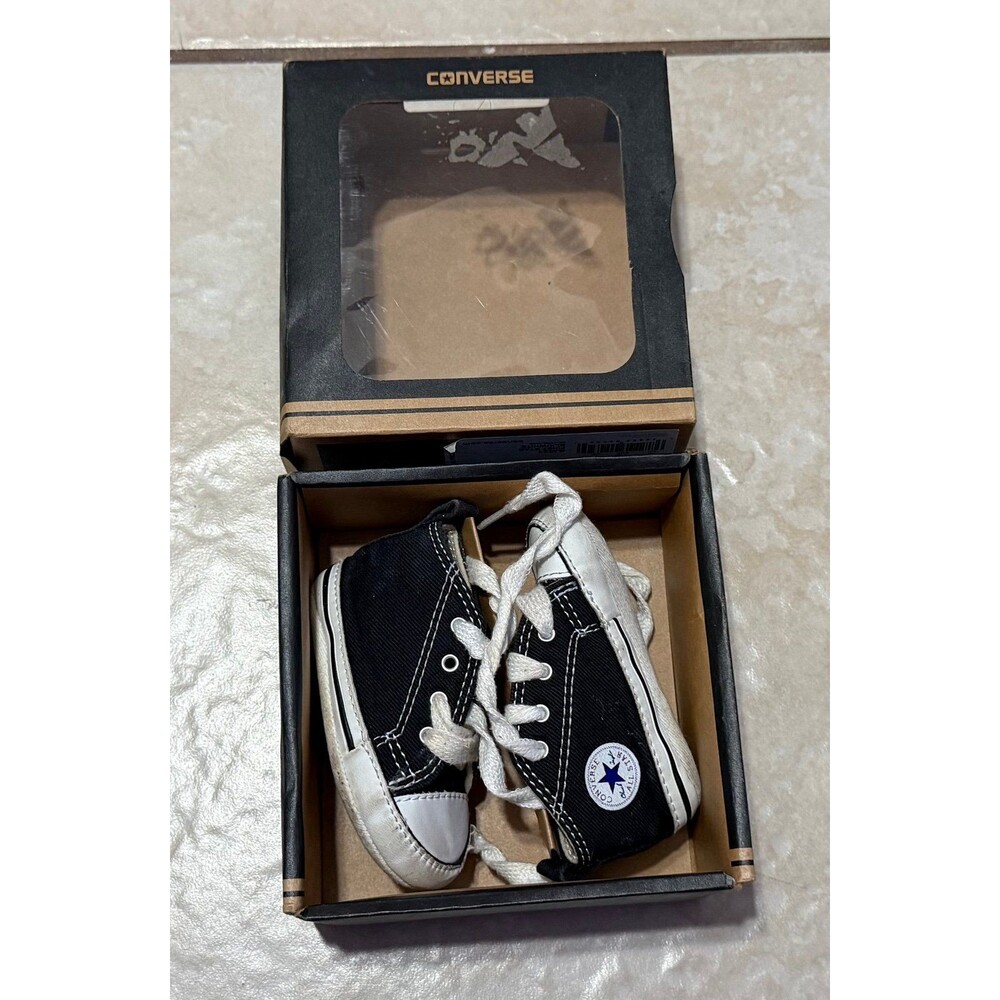 Converse All Star Baby Shoes Black White
